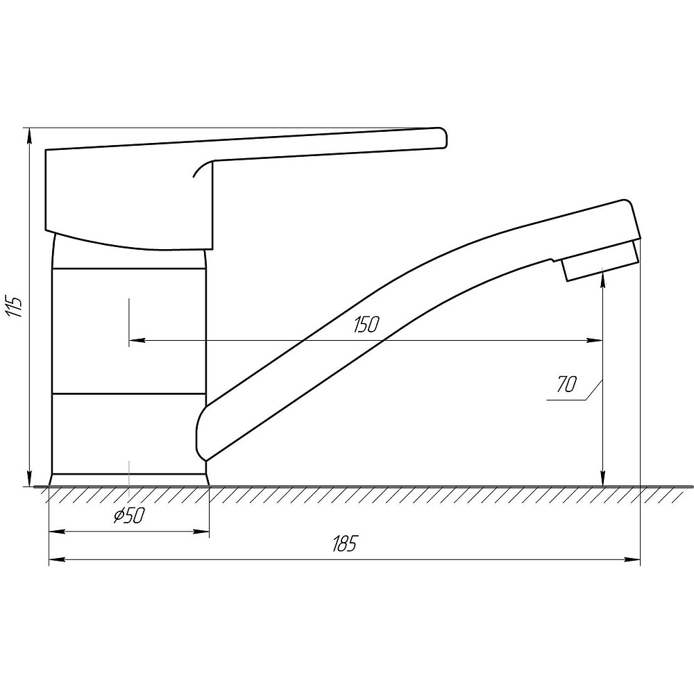 Змішувач для умивальника DOMINO BLITZ DBC-203M Тернопіль - фото 4