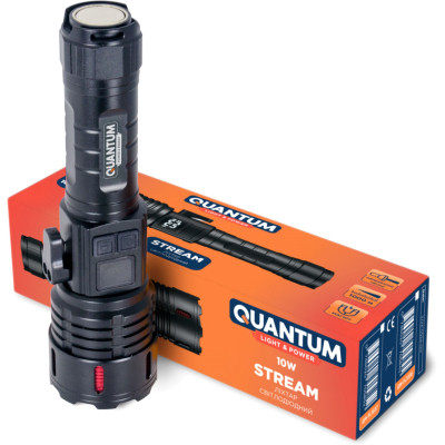 Ліхтар Quantum QM-FL1036 STREAM 4500mAh 10WLED zoom +3WCOB Type-C/Power Bank (QM-FL1036) Вінниця - фото 7