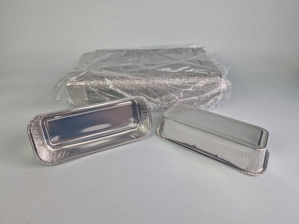 Контейнер із харчової алюмінієвої фольги прямокутний 800 мл R60G 125 шт. в пакованні (1 пачка) Харків - фото 2