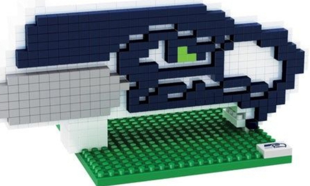 3D-конструктор Логотип футбольної команди NFL Seattle Seahawks BRXLZ,. Харків - фото 3