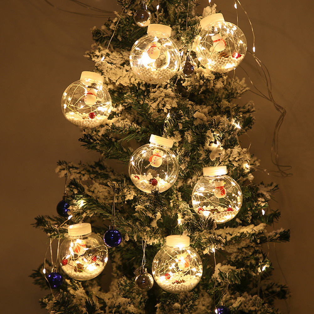 Гірлянда 3х1,5 м "Штора шар" Сніговик,Дід Мороз,Ялинка,10 куль 4 види МІКС,Біла SBR Київ - фото 5