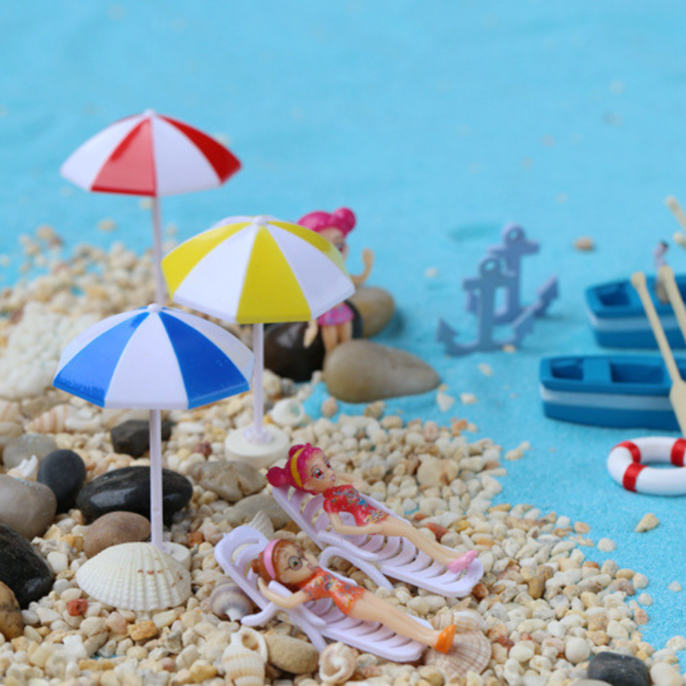 Пляжні парасольки, рятувальні круги та шезлонги для флораріуму,міні-саду, мікроландшафту,моделізму Одеса - фото 1