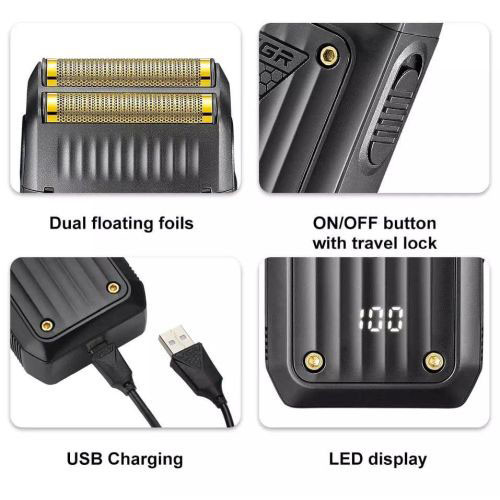 Вологостійка електрична бритва VGR, Професійна бритва з акумулятором сітчаста професійна EO-56 Львів - фото 18