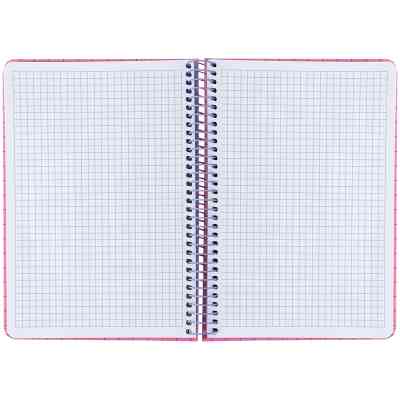 Блокнот Axent на спіралі А5 120 аркушів, клітинка, тверда обкладинка, рожевий (8460-2-A) Вінниця