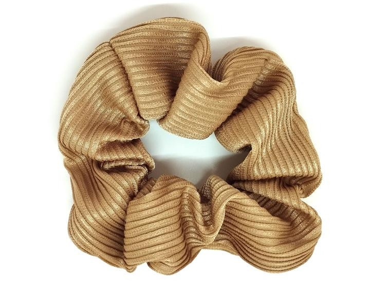 Резинка для волос жатка темно-бежевая Киев - изображение 1