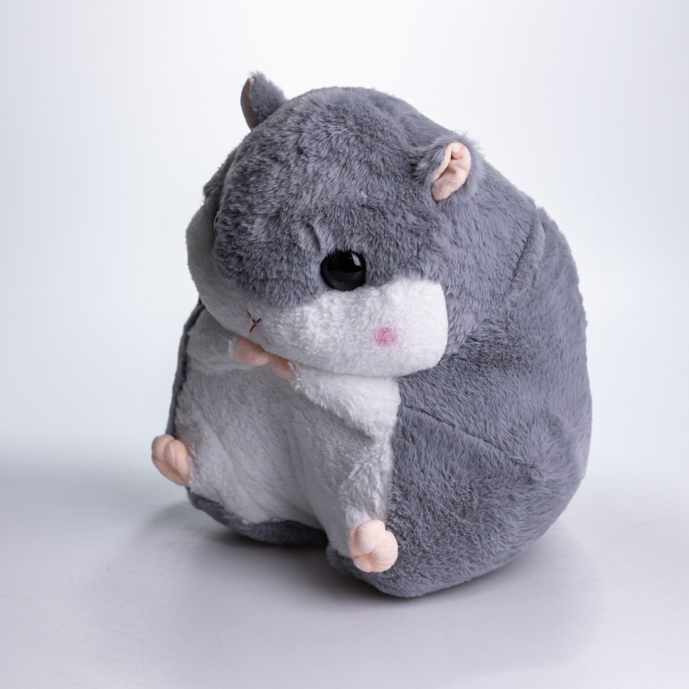 М'яка іграшка-подушка з пледом Хом'як 110×160 (см) плюшевий дитячий плед 3в1 Сірий 7090G Коломыя - изображение 4