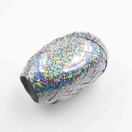 Лента для шариков с голограммой 5 мм на 10 м серебристый Киев