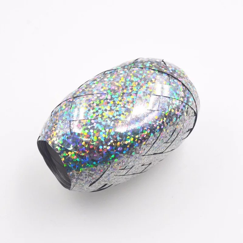 Лента для шариков с голограммой 5 мм на 10 м серебристый Киев - изображение 3