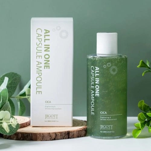 Капсульная сыворотка с центеллой All-In-One Cica Capsule Ampoule Jigott 200 мл Киев - изображение 3