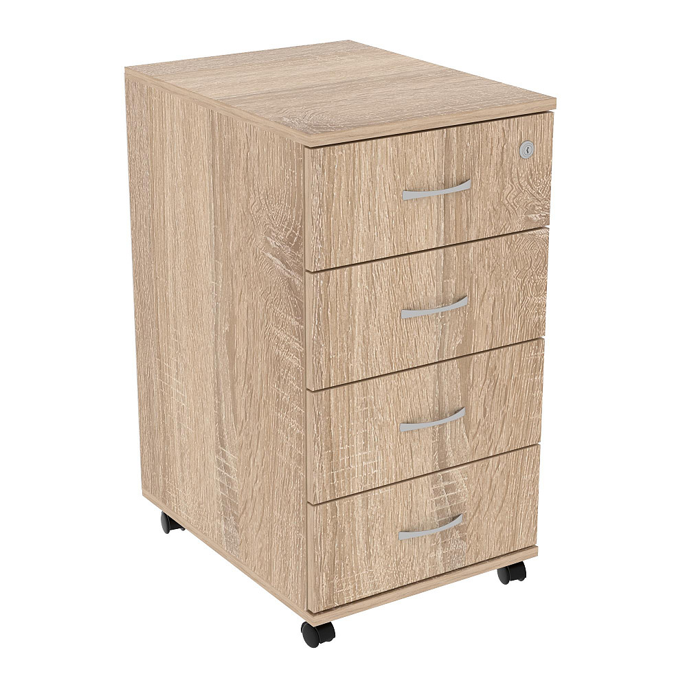 Тумба офисная ТМ-1, Дуб Сонома, 400/520/750 Львов - изображение 1