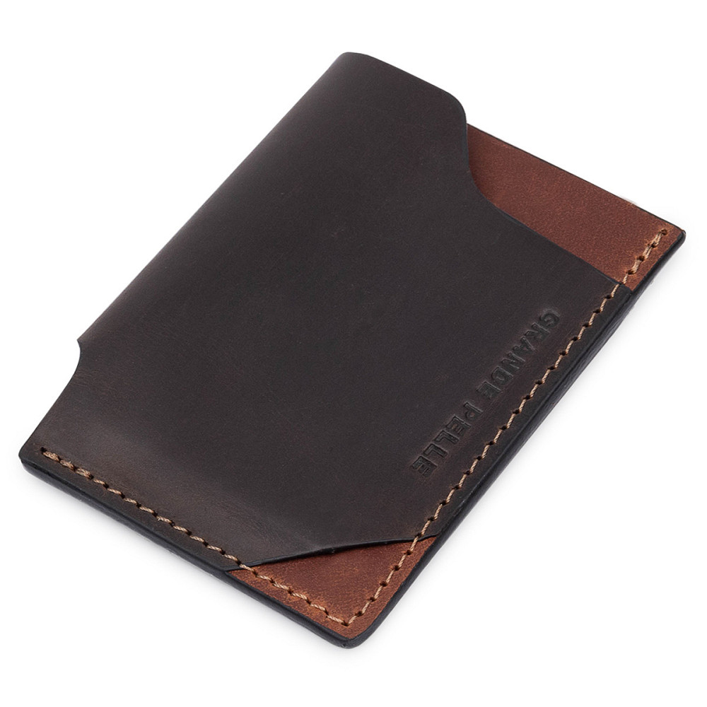 Кожаный необычный картхолдер Коричневый (GRANDE PELLE) Киев - изображение 5