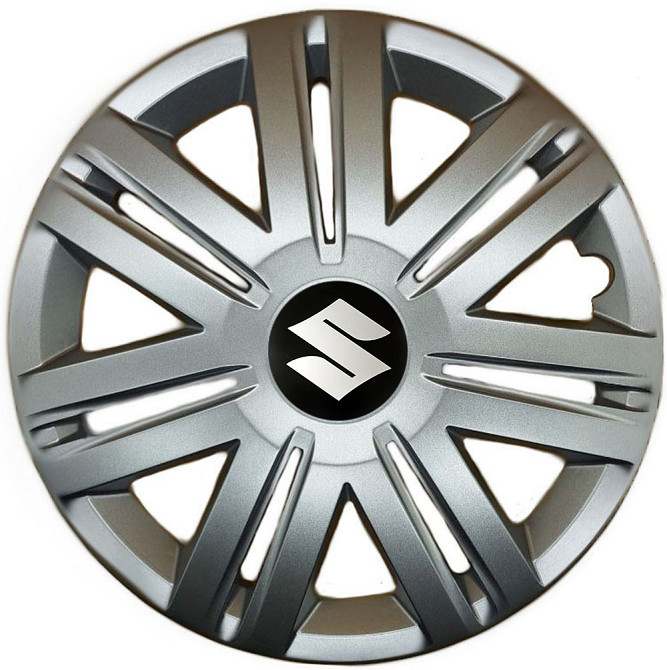 Автомобильные модельные колпаки R14 Suzuki 203 4шт, SJS, серебряные Киев - изображение 1