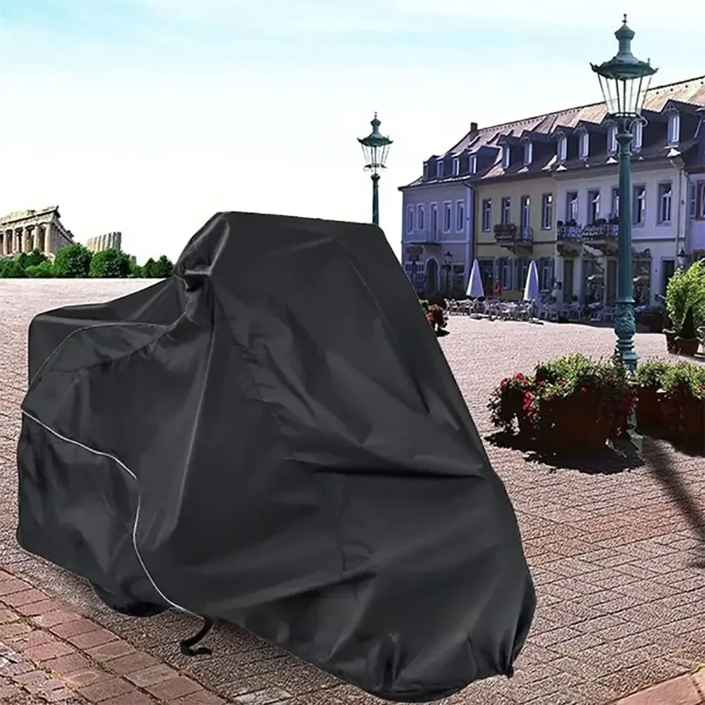 Защитный чехол для мотоцикла 207х145х70см, Размер XL, Черный / Водонепроницаемый чехол-тент для мотоцикла Киев - изображение 4