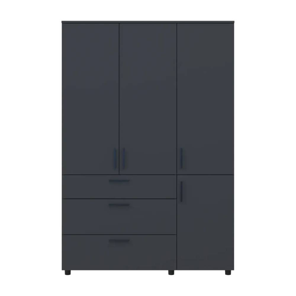 Шафа для одягу Doros Торн Антрацит 3 ДСП/3Ш (штанга) 135х51.6х200 (DRS-012085) Львів - фото 8