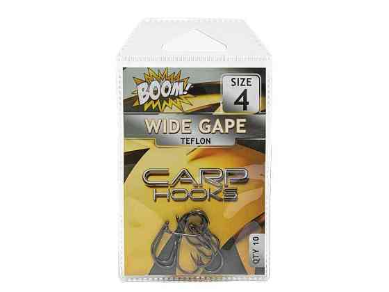 Гачок для мирної риби Wide Gape №6 (10 шт/уп) (Teflon) ТМ BOOM Київ