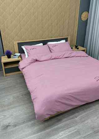 Комплект постільної білизни Сатин, Євро 200х230 Ліловий (88-150) Київ