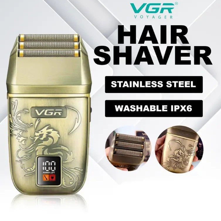 Акумуляторна бритва для гоління голови VGR, Портативна електробритва для бороди, Портативна бритва KO-77 Львів - фото 2