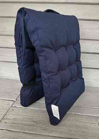 Подушка для стільців (40x120х4 см) подвійна Decorator Мальмо колір темно-синій 84-172 Київ