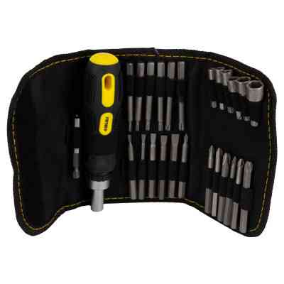 Отвертка Sigma c битами 18шт + насадки торцевые 6шт CrV (4002111) Винница