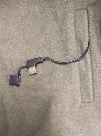 Чоловіча флісова кофта на блискавці з підігрівом Зелений, XL Вінниця