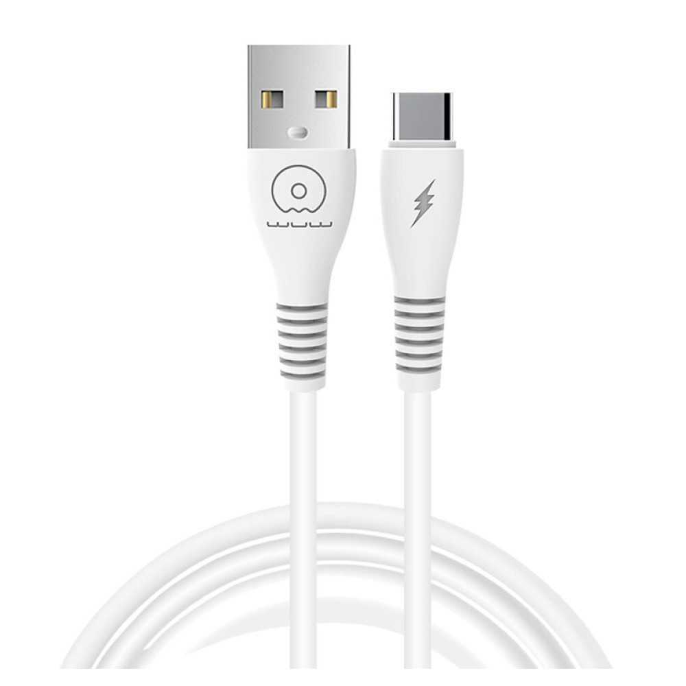 Кабель WUW-X195 USB Type-C 2,4A 1m white Одеса - фото 1