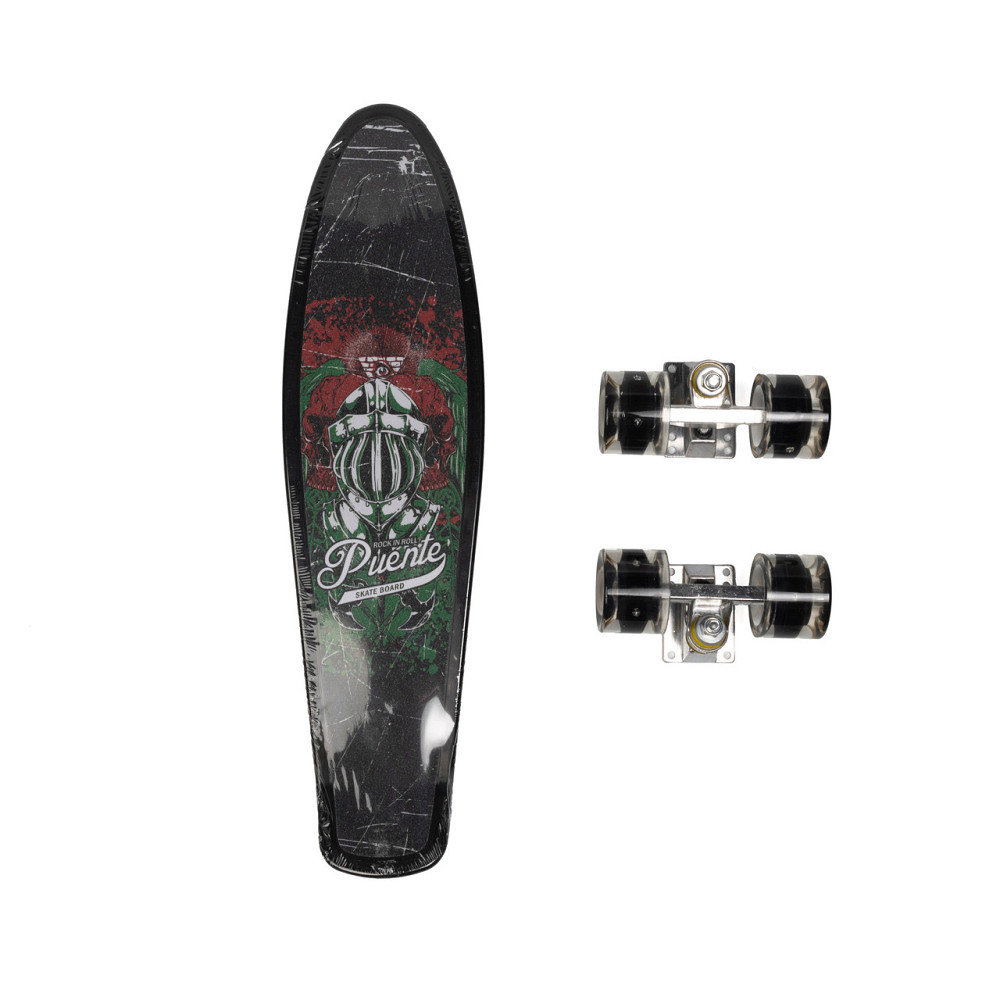 Скейт Пенні борд для дітей MS 0298-1_2 Скейтборд зі світними колесами ABEC 7 алюмінієва підвіска Чорний Кам'янець-Подільський - фото 2