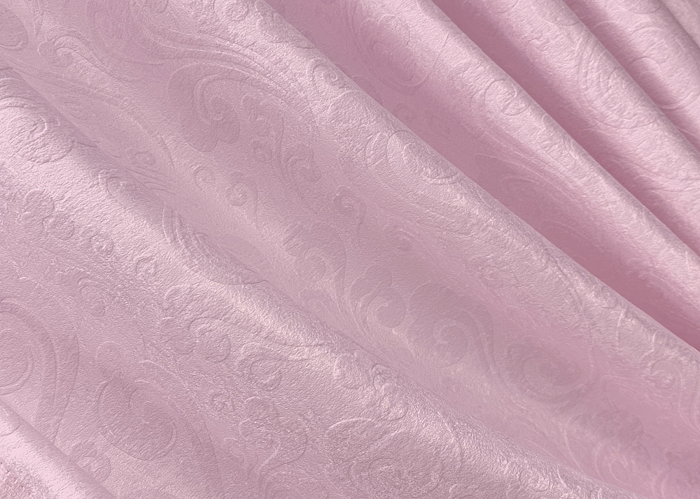 Комплект готовых штор VR-Textil Софт № 1740ш Розовый 100х280 см 2шт (31-822) Киев - изображение 6