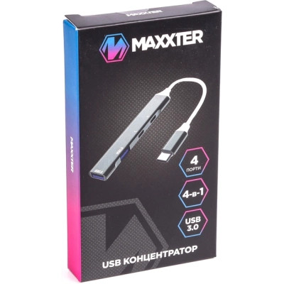 Концентратор Maxxter USB-C to 1xUSB 3.0 + 1xUSB 2.0 + 2xUSB-C (HU3C-4P-03) Вінниця - фото 4