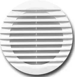 Вентиляционная решетка Awenta Т30 посадочный d100мм внешний d125мм с сеткой от насекомых. Харьков - изображение 1