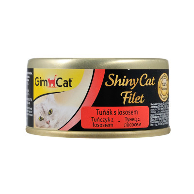 Консерви для котів GimCat Shiny Cat Filet з тунцем і лососем 70 г (4002064414201) Вінниця - фото 1