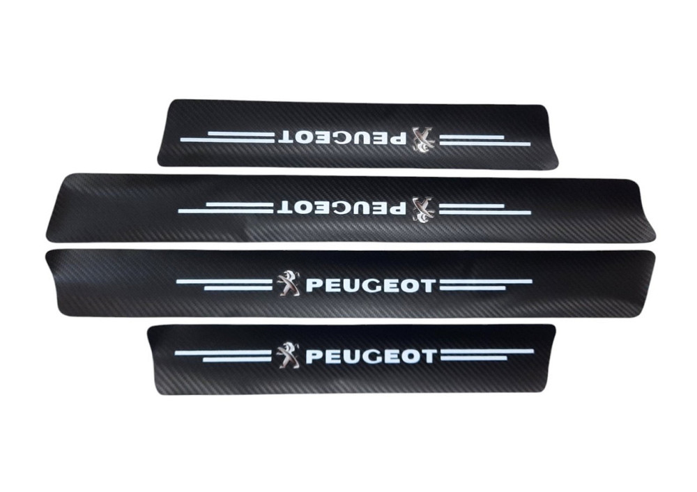 Захисна плівка на пороги Peugeot (карбонова стрічка) к-т 4шт Вінниця - фото 1