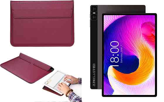 Чохол-конверт VitoCase для Teclast T45HD, з функцією підставки для планшета Бордовий Київ