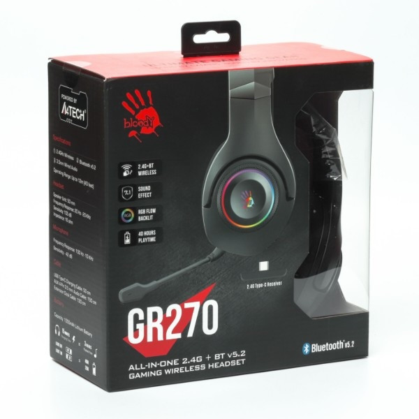 Гарнітура A4Tech Bloody GR270 Black Чорний Харків - фото 18