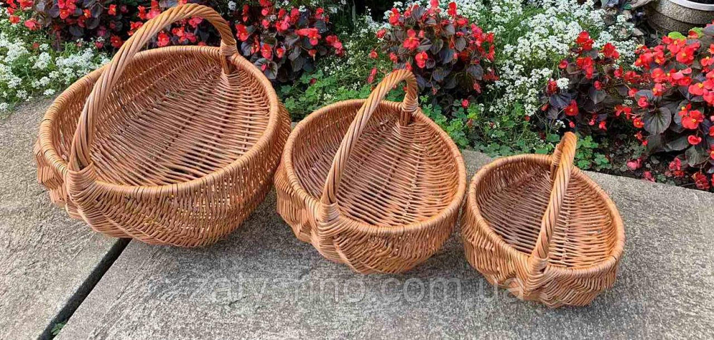 Набір плетених кошиків з лози Київ - фото 4