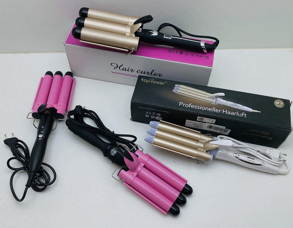 Потрійна плойка для завивання волося top4ever jd-016 Луцьк - фото 4