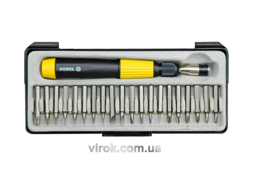 Набір насадок викруткових VOREL : 22 шт. + тримач. Cr-V [10/60] Одесса - изображение 1