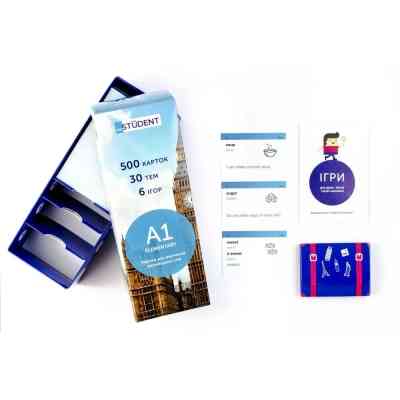 Обучающий набор English Student Карточки для изучения английского языка Elementary A1, украинский (39122560) Винница
