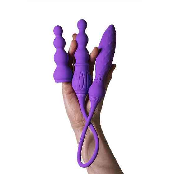 Вибратор двусторонний Adrien Lastic AD-2X с пультом LRS Sex Aura Киев