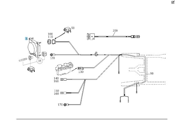 Mercedes-Benz  A0005408817 Датчик дистанції - дистроник CL C215 S-class short W220 SL R230 S-class long V220 Одесса