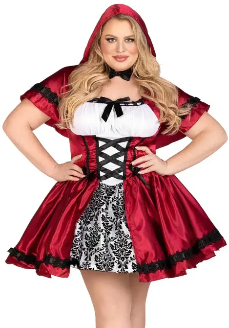 Костюм червоної шапочки Leg Avenue Gothic Red Riding Hood 3X-4X Львов - изображение 7
