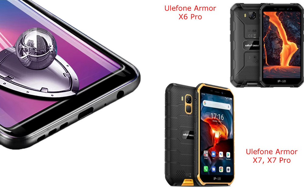 Защитное стекло DefenzoGlass для Ulefone Armor X6 Pro, X7, X7 Pro – двойная прочность Киев - изображение 1