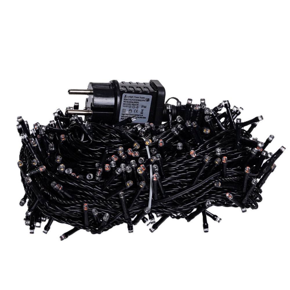 Гірлянда Різдвяна фея вулична 50 (м) 500 LED чорний провід Мультиколір CF500L50MBML Київ - фото 3
