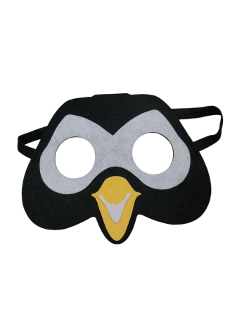 Дитяча маска Пінгвін із фетру one size різнобарвний Київ