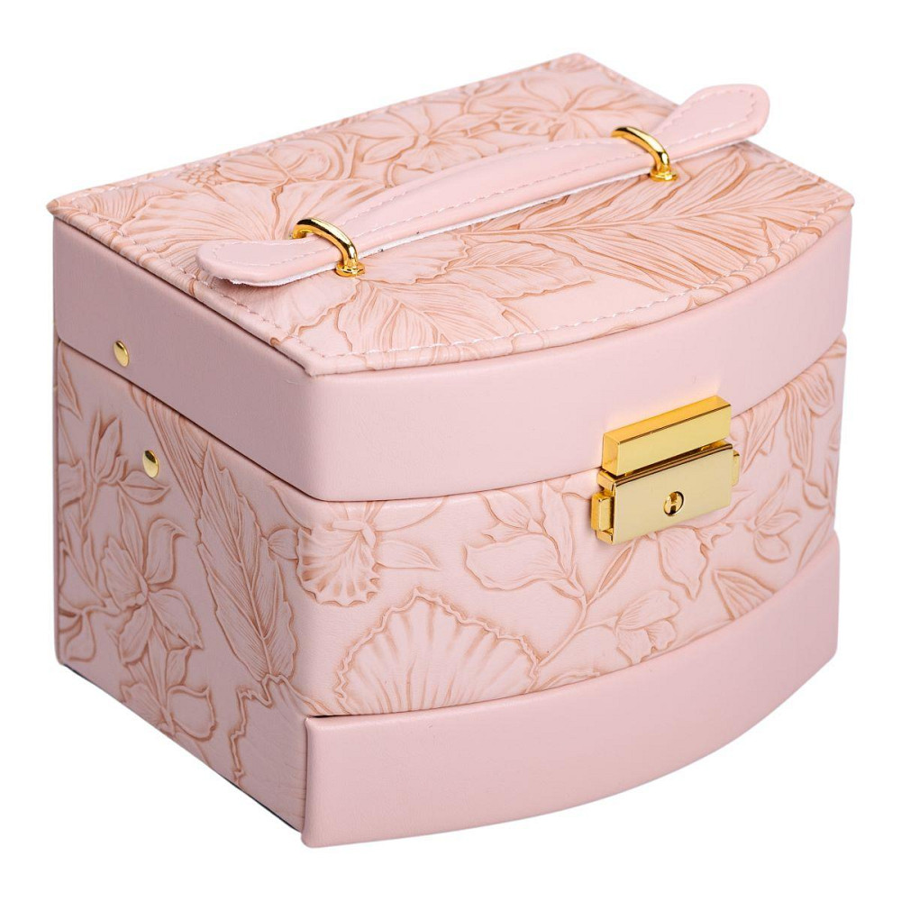 Скринька для прикрас з еко шкіри 3 яруси із замком органайзер для ювелірних виробів HP-5-23P Київ - фото 6