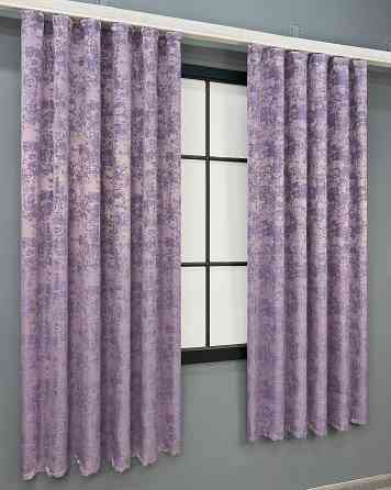 Комплект штор коротких VR-Textil Жаккард Sultan YL № 1764ш Сиреневый 130х170 см 2 шт (35-0442) Киев