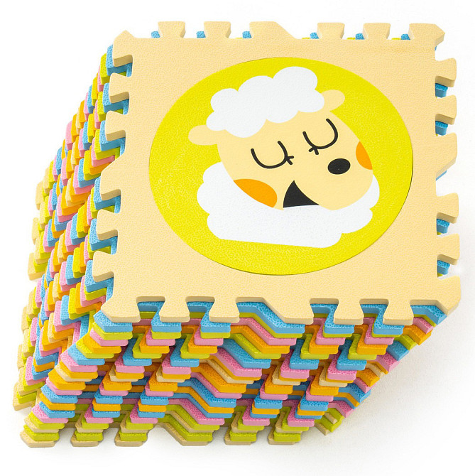 Дитячий килимок пазл Цифри та Звірі WCG EVA 30х30х1,2 - 20 частин, для дітей Київ - фото 1