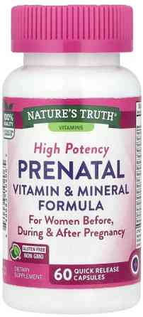 Витамины для беременных Nature's Truth Prenatal Vitamin & Mineral Formula 60 капс Киев