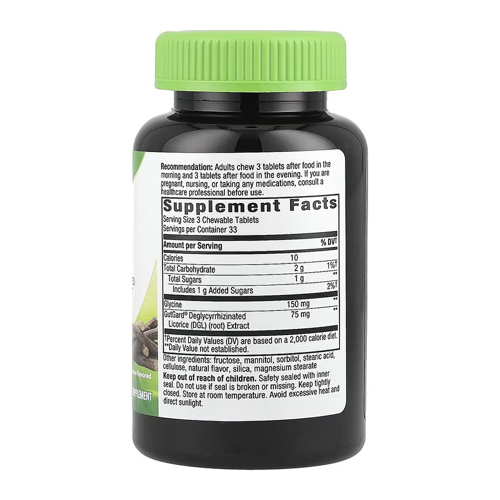 Дегліцизований екстракт солодки Nature's Way DGL 100 таблеток Луцьк - фото 2