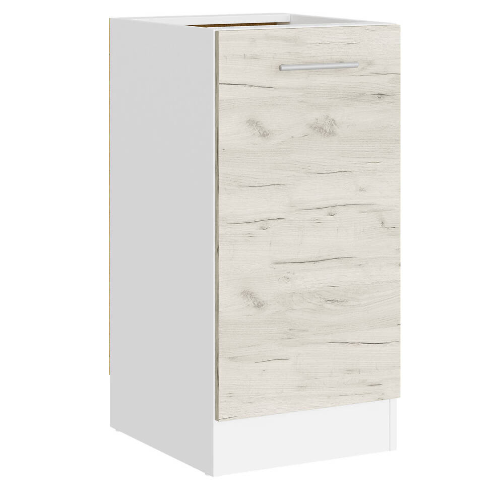 Кухонний модуль нижній Еверест Еко 400 дуб крафт білий/білий (без стільниці) 40х46х82 см (DTM-071026) Дніпро - фото 1