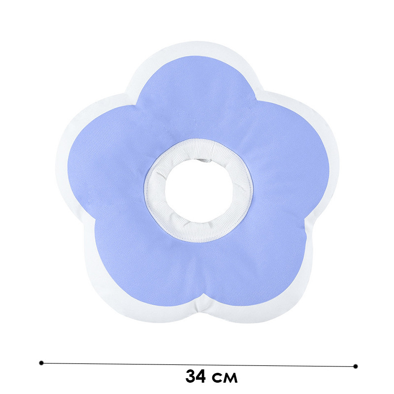 Мягкий воротник-подушка для кошек DT1018 послеоперационный защитный от вылизывания L Purple Київ - фото 4